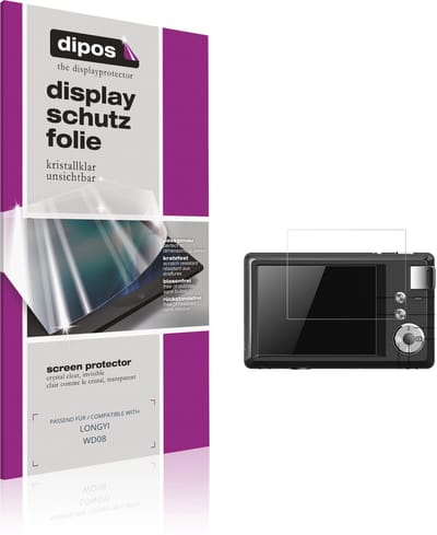 dipos – 4x Beschermfolie geschikt voor LONGYI WD08 | Krasbestendige & heldere Screenprotector Ultra-Thin