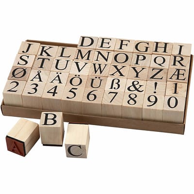 Creotime Stempelset Alfabet 20 X 20 Mm 45-delig