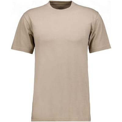 Ragman T-Shirt Uni Round Neck Single Jersey Walnut / male