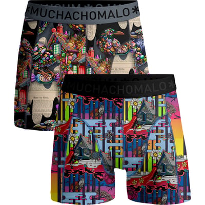Muchachomalo Boxershort Heren – 2 Pack – 95% Katoen – Heren Ondergoed – Kleding – Stevig Ondergoed – Onderbroeken Heren