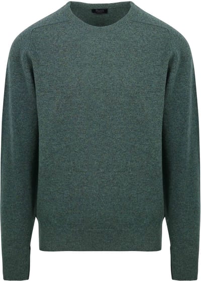 William Lockie Lamswol Moorland Groen - Maat XL - Heren - Pullovers