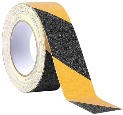 10 Meter X 5 cm Zwart-Geel Antislip Tape, Zelfklevende Veiligheidstape voor Binnen en Buiten, Ideaal voor Trappen en Looppaden