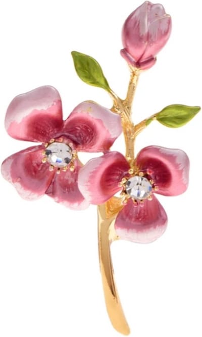 Broche Boetiek-Broches-Broche Dames-Zelto-Bloem Broche- Dames Broche- Broche Dames-Roze- Bloemen-Groen-5 centimeter_Zelto-Schitterend-Mooi-Broche-Clip-Groen_roze-Broche-Zelto-Bloem-Bloemen-Broche-Sieraad-Bijoux-Broche-Roze-Juwelen-Parel-Gardorobe