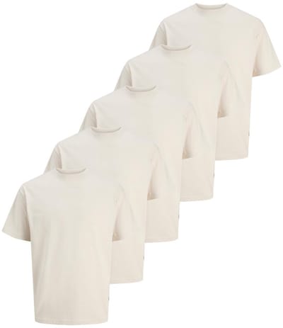 Jack & Jones Heren t-shirt 5 pack Organic Relaxed