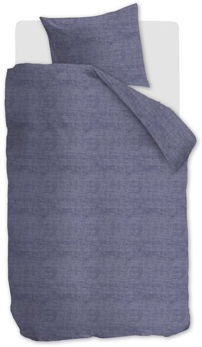 Ambiante Edo dekbedovertrek - Eenpersoons - 140 x 200/220 cm - Marineblauw
