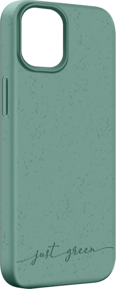 JUST GREEN, Hoesje geschikt voor iPhone 14 - Natura Recyclebaar, Groen