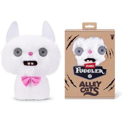 Fuggler Alley Cats Pluche Speelgoed 9 Inch Grappig Lelijk Tanden Monster Knuffeldier Huisdier Kat Pluche Poppen Verzamelspeelgoed voor Kinderen 23.5cm white