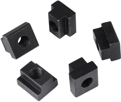 BRENZOOS- Écrous M12 - 5 Stuks - T-gleufmoeren - Roestvrij Staal - Zwart Geoxideerd - Voor Aluminium Extrusies