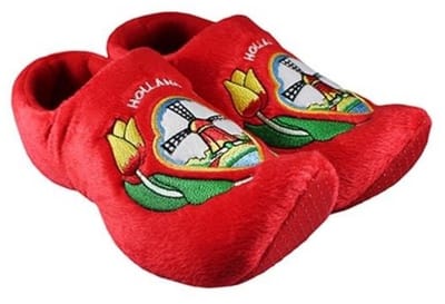 Klompsloffen rood - 16-19