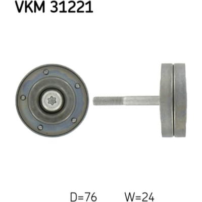 Rondsel/geleiderpoelie, V-riem SKF VKM 31221