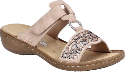 Rieker -Dames - oud roze - slippers & muiltjes - maat 37