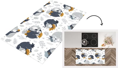 Keukenloper - Loper keuken - Patroon - Kinderen - Jongens - Dieren - Slapen - 120x60 cm - Keukenloper vinyl