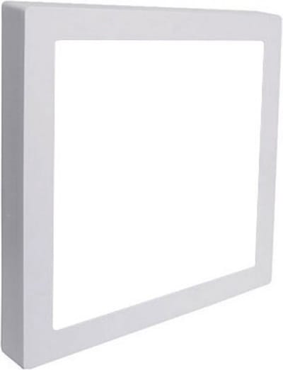 LED Downlight Pro - Aigi - Opbouw Vierkant 12W - Helder/Koud Wit 6000K - Mat Wit - 172mm