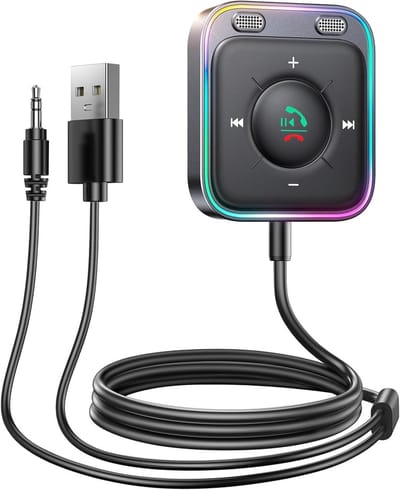 Aux Converter - Radio Adapter - Draadloos Muziek Luisteren - Stabiel Signaal - 138 x 98 x 17 cm - Zwart