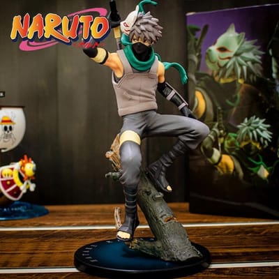 19cm Heet Cartoon Naruto Anime Model Hatake Kakashi Actiefiguur Donkere Ninja Kakashi Figuur PVC Verzameling Model Poppen Speelgoed