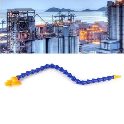 Dailygoods - Koelmiddel flexibele koelvloeistofslang - CNC-draaimachine accessoires - Blauw geel - Universele spray - Vervangingsset 12 stuks