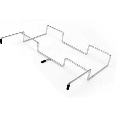 Support de sac poubelle de camping Rack Acier inoxydable Porte-sac poubelle Léger Support de table pour déchets pour Cuisine Barbecue Camping white