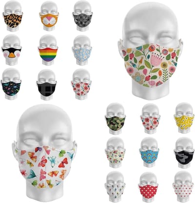 Herbruikbare Gezichtsbedekking - Kindermasker Stoffen - Bescherming Dagelijks - Dubbellaags Ontwerp - Maat Klein - Roze Eenhoorn