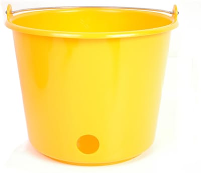 Kalver speenemmer kunststof rond KAAL, grijs 12L.