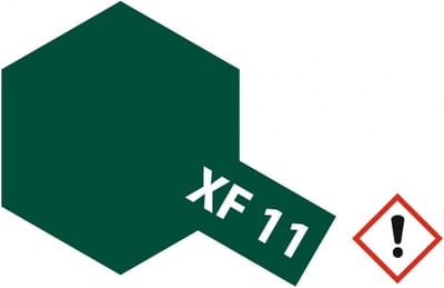 Tamiya Hobbyverf Acrylverf - XF-11 Japanese Navy Green - Matt - Acryl - 23ml Verf potje - 23 ml