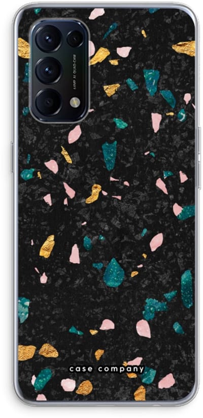 Case Company® - Hoesje geschikt voor Oppo Find X3 Lite hoesje - Terrazzo N°10 - Soft Cover Telefoonhoesje - Bescherming aan alle Kanten en Schermrand