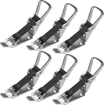 Schophouders en sluitlagers voor dakdragers - Accessoires voor auto, boot en aanhanger - 6 stuks met rubberen spanner en bezemhouder