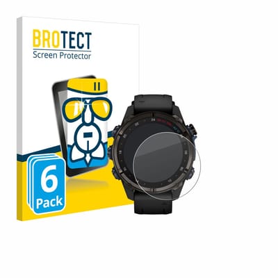 Screenprotector 6 Stuks voor Garmin Descent Mk3i (43 mm) Beschermglas transparant