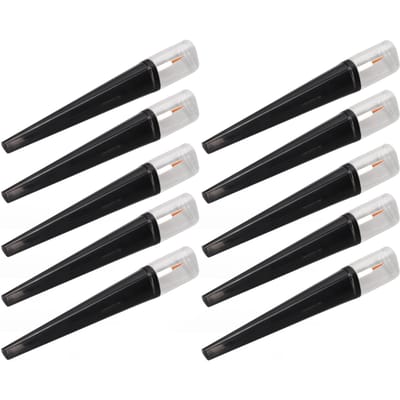 10 stuks Wimpergroei Vloeistof Fles Navulbare Transparante Lege Eyeliner Tubes met Zwarte Dop voor Cosmetica 5ml black
