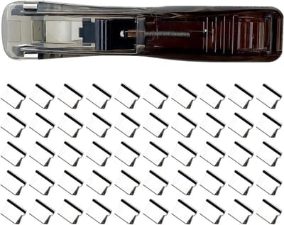 Kleine nietmachine - Papier binder - Documenten organiseren - U-vormig vergrendelingssysteem - Compact formaat - Zwart
