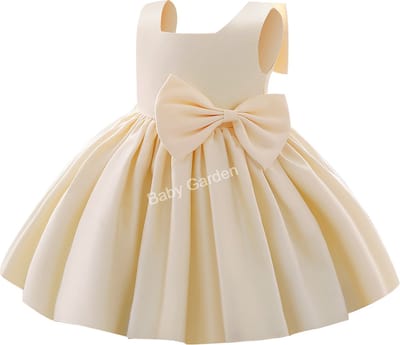 Baby Garden baby feestjurk - meisjes bruiloft jurk - bruidsmeisje jurk - creme maat 86