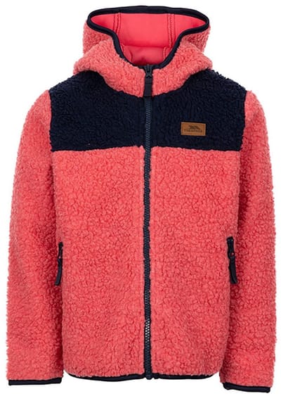 Trespass Lindenn Fleece Met Volledige Rits Roze 3-4 Years Meisjes
