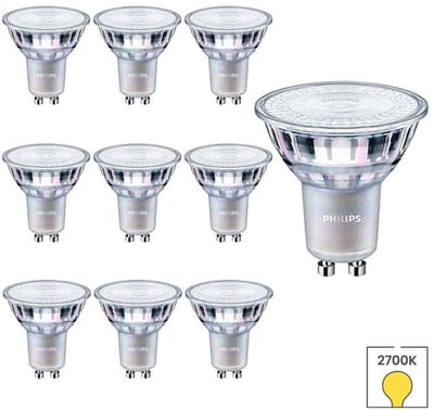 Philips GU10 LED Lamp - 10-pack - 3.5W - 2700K Warmwit Licht