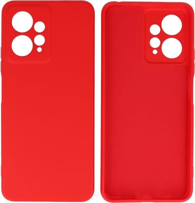 Xiaomi Redmi Note 12 4G Hoesje - 2.0mm Dikke Fashion Telefoonhoesje Backcover - Siliconen Hoesje - Rood
