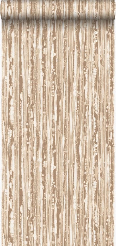 Origin Wallcoverings behang strepen glanzend brons - 53 cm x 10.05 m - 347217