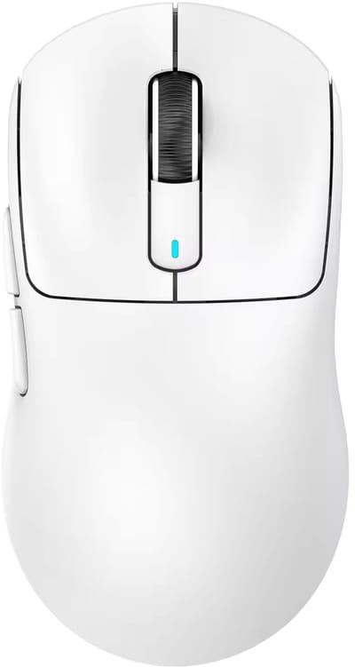 Attack Shark X3 Draadloze Gaming Muis - Superlicht 49g - 26.000 DPI PAW3395 Sensor - Bluetooth & 2.4GHz - Oplaadbaar - Wit