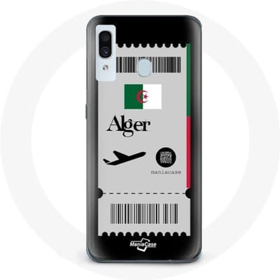 Coque pour Samsung Galaxy A20 Billet d'avion Alger