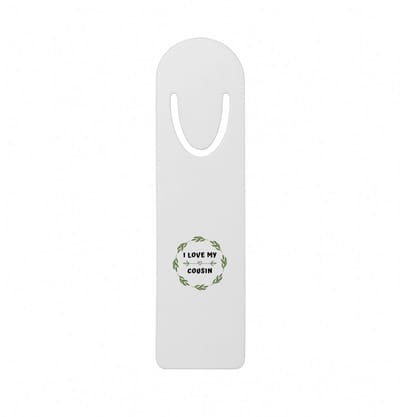 Hacebo® - I love my cousin metalen boekenlegger - Neef - liefste neef - verjaardag - cadeautje voor neef - neef artikelen - kado - geschenk Bladwijzer boekenleggers - 12.7 cm x 3.2cm