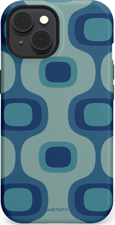 Casetastic Hoesje Geschikt voor Apple iPhone 15 Magsafe - Stijlvolle Beschermende Duo-layer Case - Vintage Flow