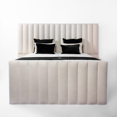 Boxspring Chateau 120x190 - van Schaik Bedding - Incl Pocket matrassen & Micropocket HR Topper - 30cm harde boxen