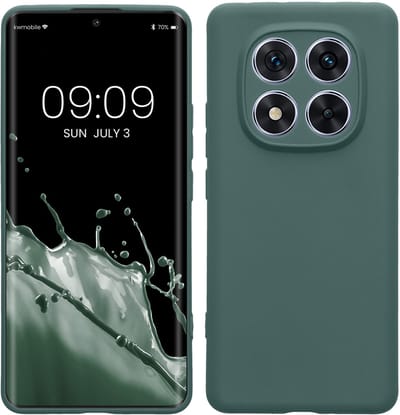 kwmobile telefoonhoesje geschikt voor Xiaomi Redmi Note 14 Pro 5G / Poco X7 - Hoesje voor smartphone - Precisie camera uitsnede - In blauwgroen
