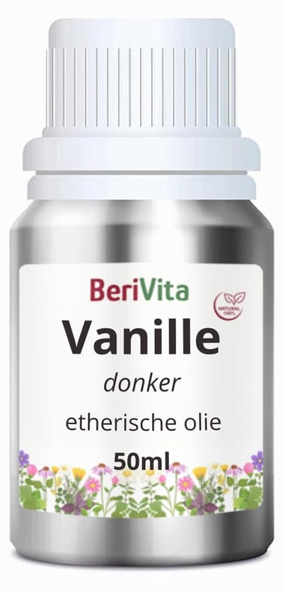 Vanille Olie 50ml - Pure, Donkere Etherische Olie van Vanille Bonen - Vanilla Planifolia Oil - Zonder Alcohol