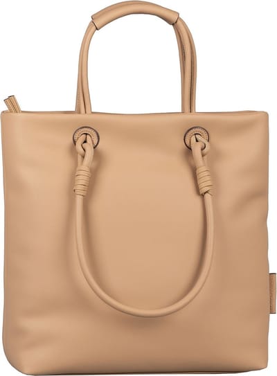 TOM TAILOR Schoudertas Handtas Olivia Zip Shopper Camel Lichtbruin