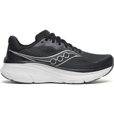 Saucony Guide 19 Stabiliteitsschoen Heren-zwart, zilver