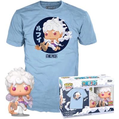 T-shirt en beeldjesset Funko One Piece-Luffy Fifth Gear