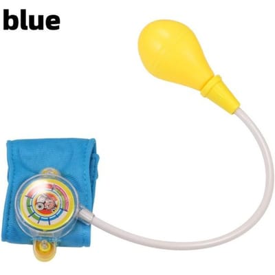 Jouet de docteur pour faire semblant Petite infirmière Mini tensiomètre Jeu de rôle Stéthoscope Jouet d'apprentissage éducatif pour enfant Cadeau yellow