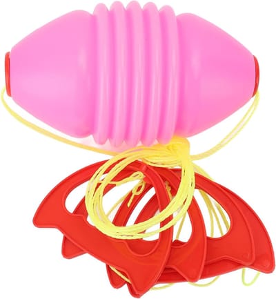Trekbal Spelset - Interactief Speelgoed - Binnen Buiten Spelen - Geschroefde Stijl - 20x19x10cm - Roze
