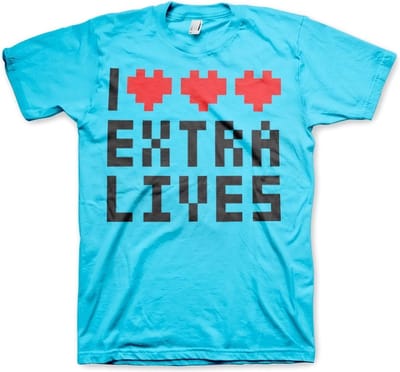 Hybris I Love Extra Lives T-shirt Skyblue