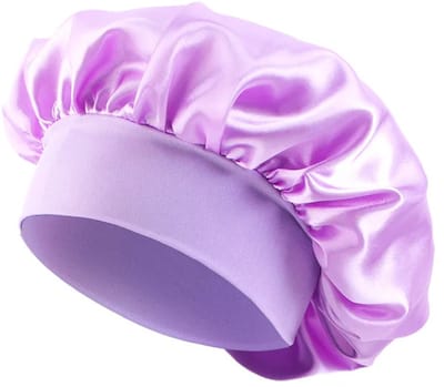 Slaapmuts - Haarverzorging - Zacht haarmuts - Lichtpaars - One size - Haarbeschermer - Nachtsmuts - Dames slaapmuts - Soft Bonnet - Satijnachtige slaapmuts - CHPN