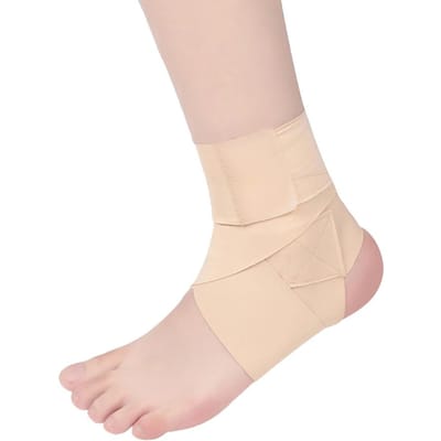 1 pièce Manchon de récupération ultra-fin et très élastique pour entorse de la cheville Protection anti-fracture pour hommes et femmes M beige