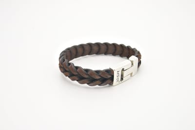 JOSH Heren Leren Armband Vintage Bruin | 24728-BRA